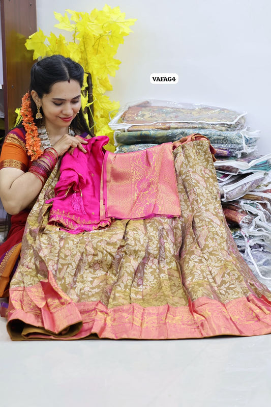 Kanchi semi silk Lehanga🥳