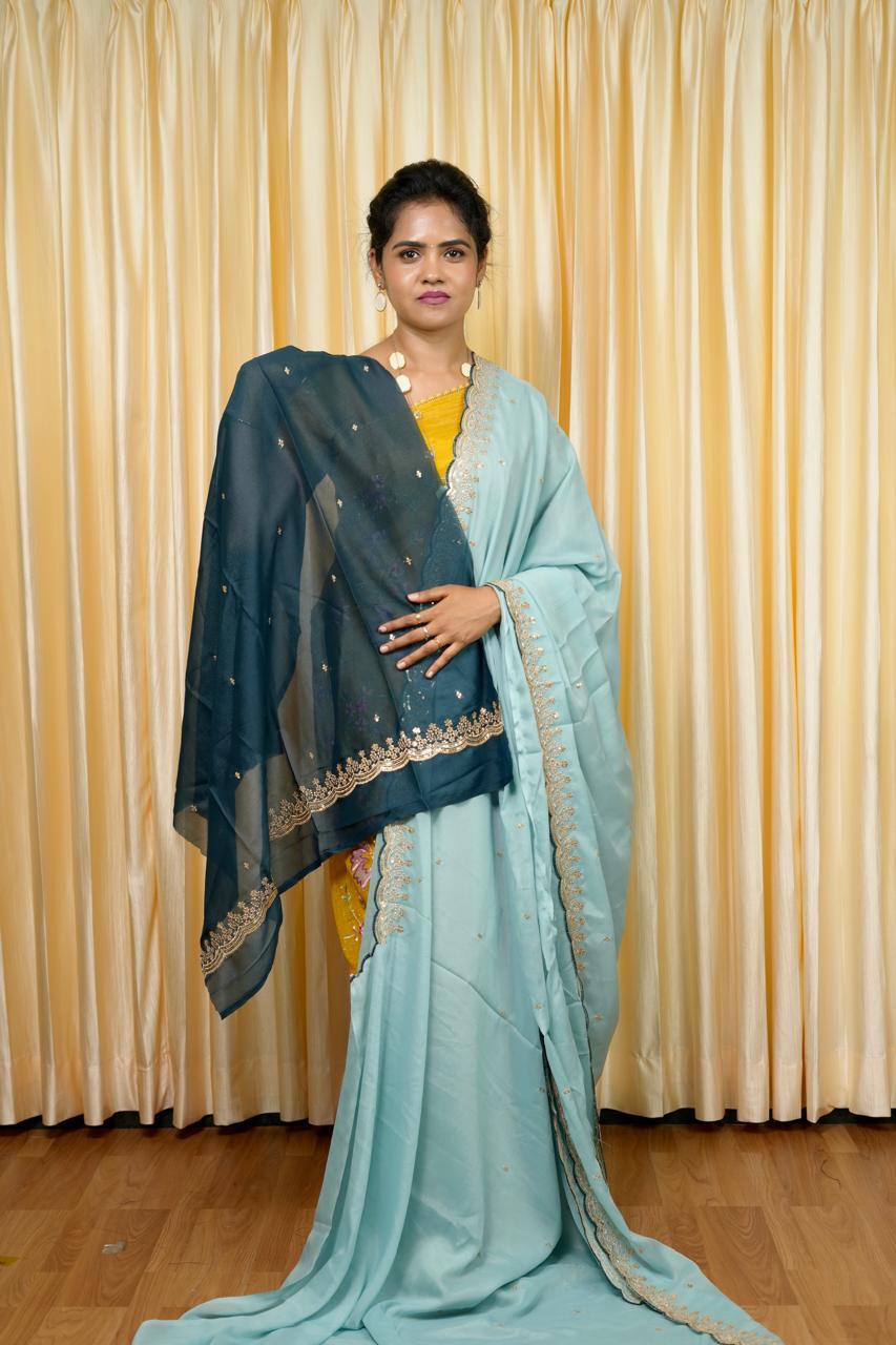 Space silk saree🥳