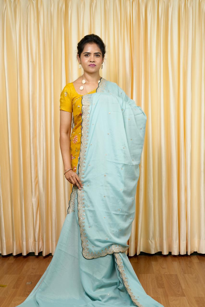 Space silk saree🥳