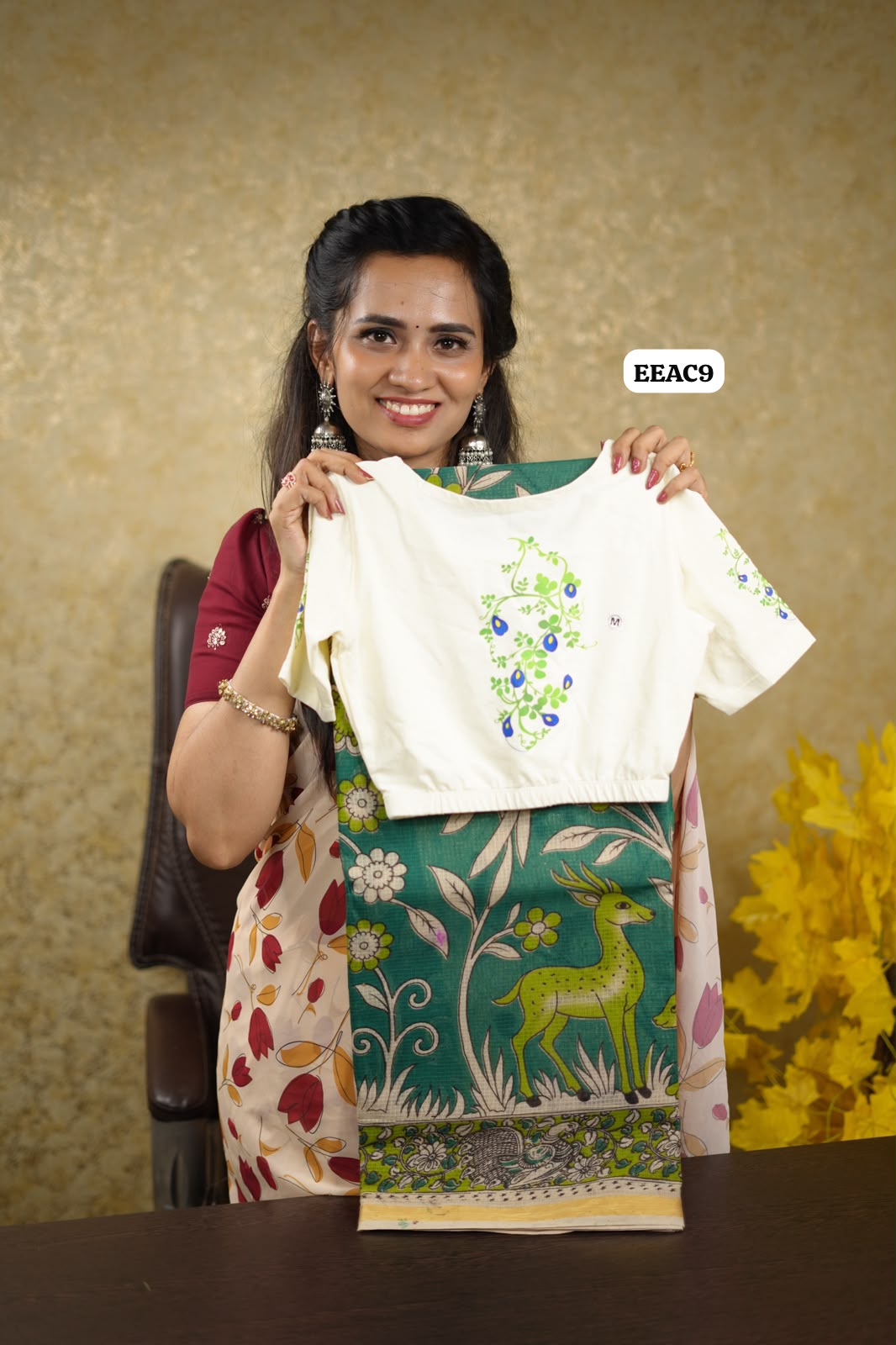 Handloom Kalamkari Kotta Cotton  saree only 😍😎✅