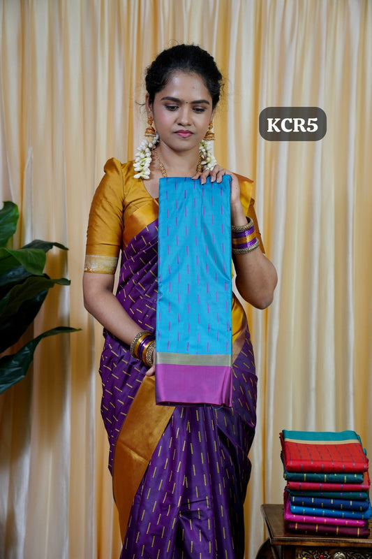 Budget Friendly Soft silk sarees🥰😎🥳Blue with dark pink