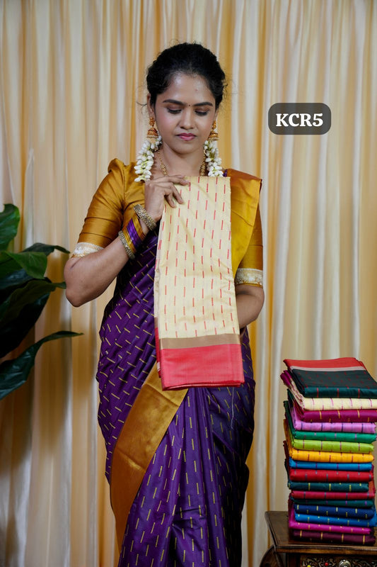 Budget Friendly Soft silk sarees🥰😎🥳Cream with red