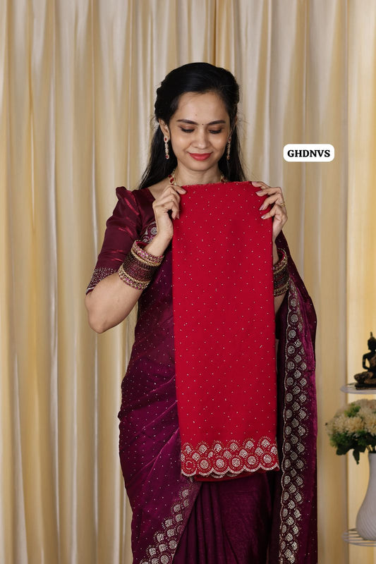 Christmas special Premium quality heavy  jarkhand work with cutwork border🥳