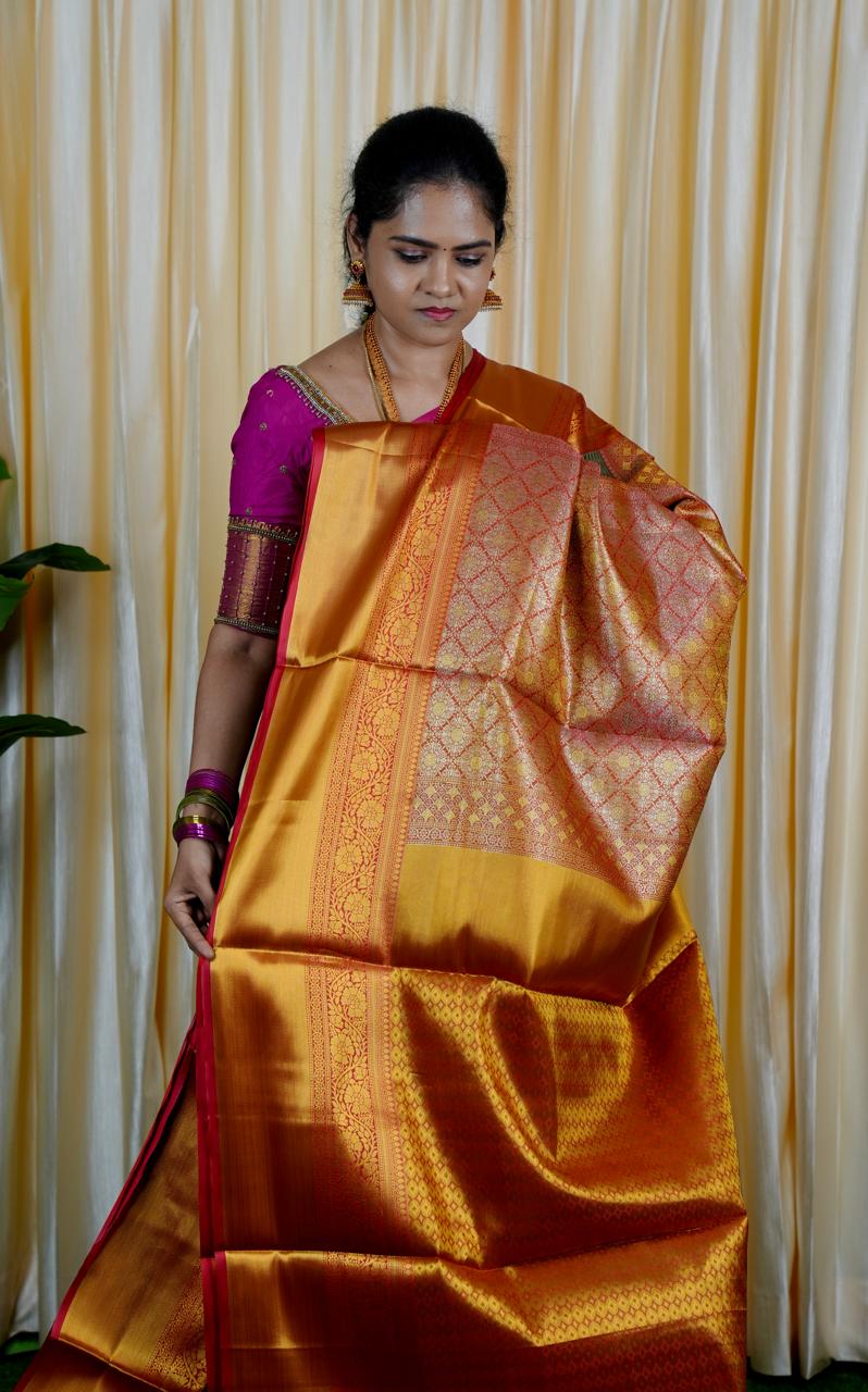 Kanchipuram inspired semi silk sarees🥳