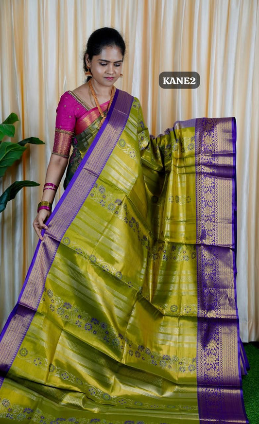 Kanchipuram inspired semi silk sarees.🥳