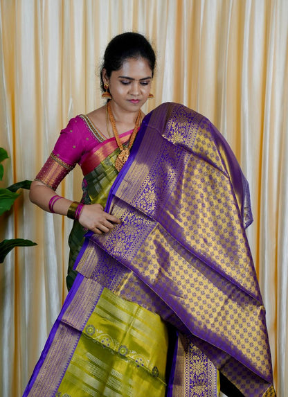 Kanchipuram inspired semi silk sarees.🥳prebook