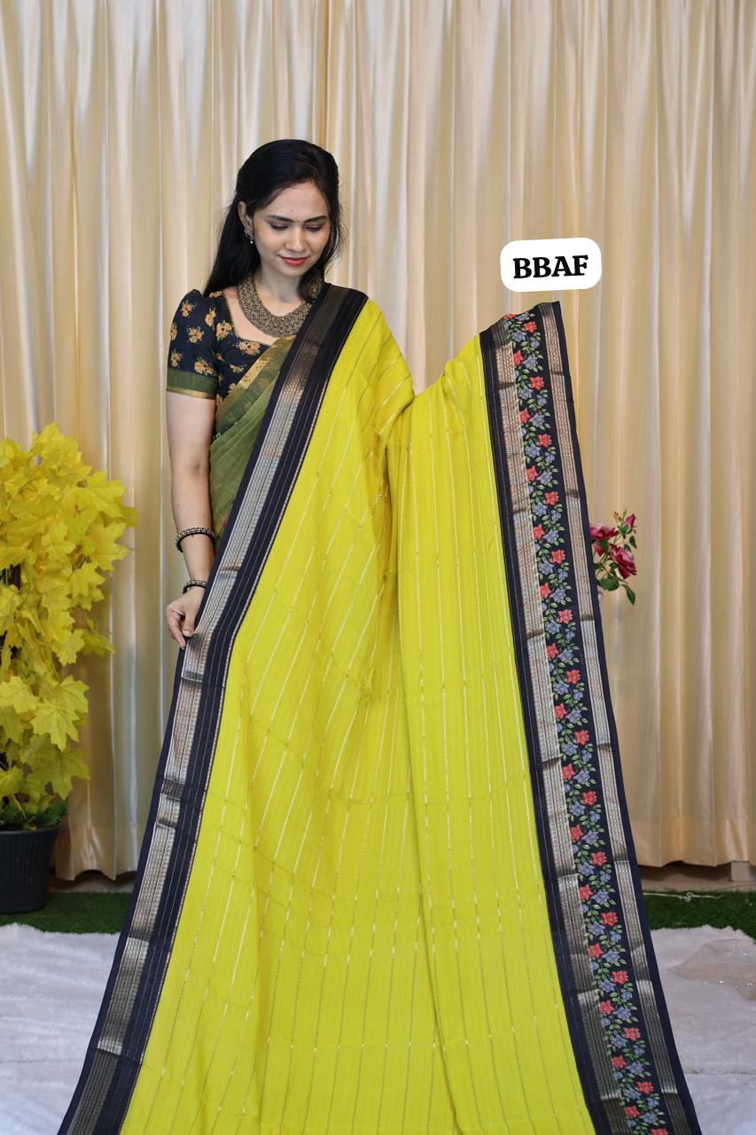 Chiffon crepe silk saree with zari weaving 😍🥳