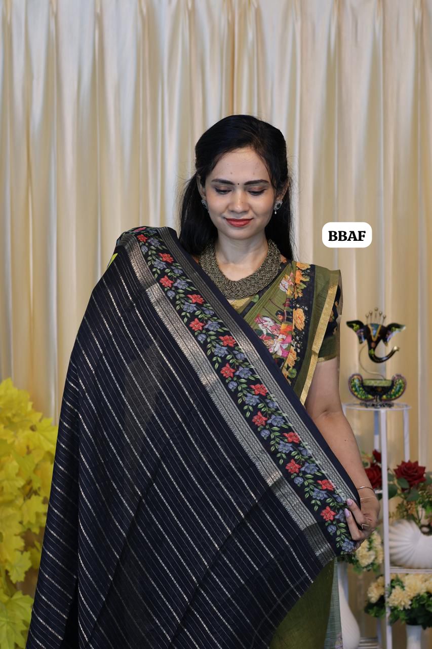 Chiffon crepe silk saree with zari weaving 😍🥳