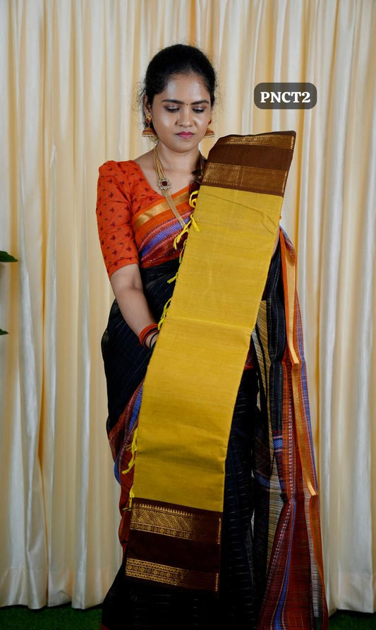 Premium Kanchi Cotton sarees. with running ❌