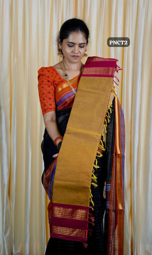 Premium Kanchi Cotton sarees. with running ❌