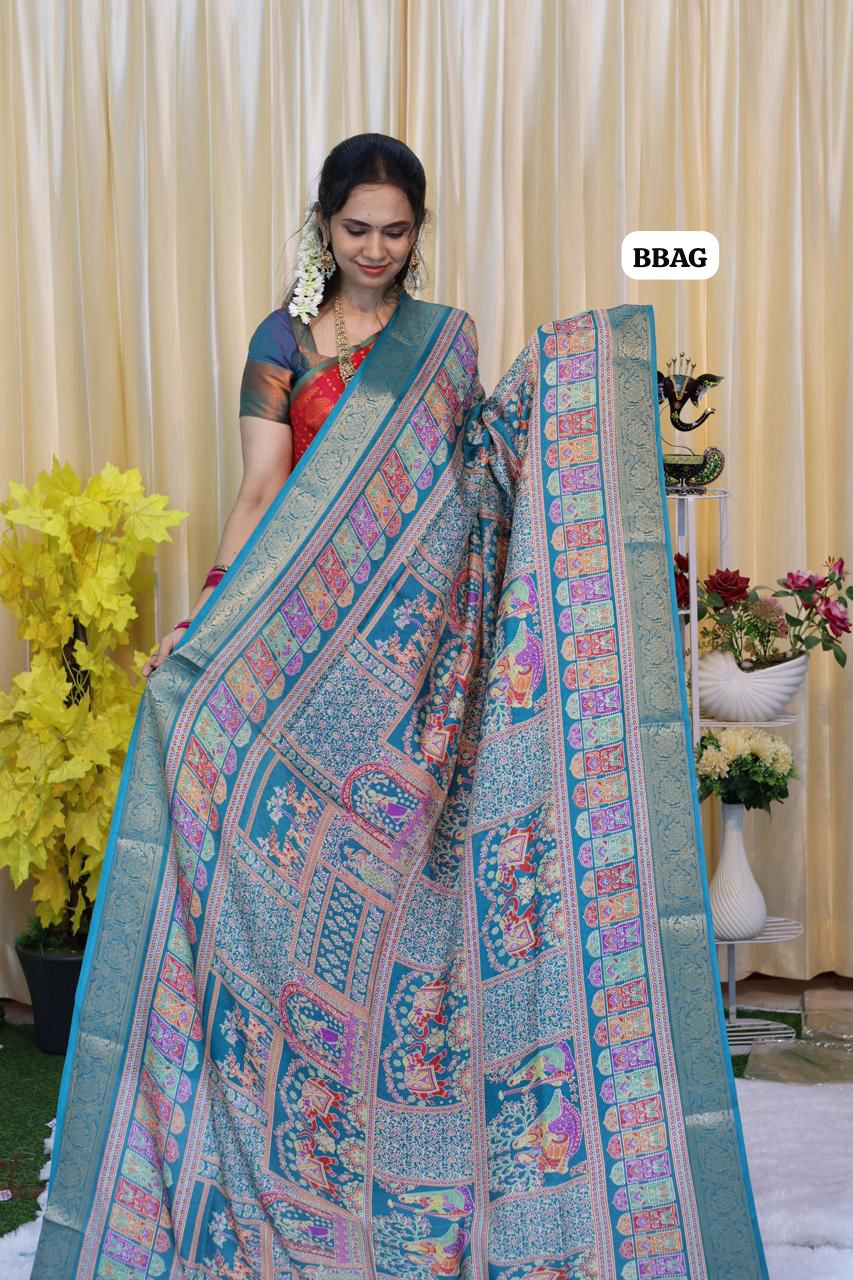 Crushed crepe silk saree 😍😎