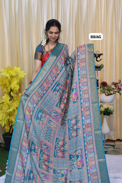 Crushed crepe silk saree 😍😎