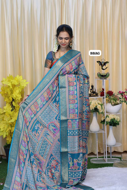 Crushed crepe silk saree 😍😎