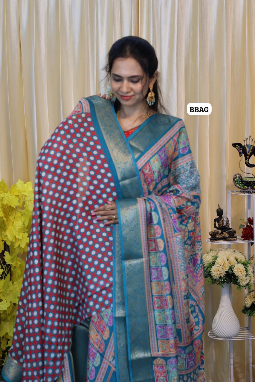 Crushed crepe silk saree 😍😎