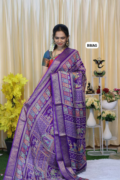 Crushed crepe silk saree 😍😎