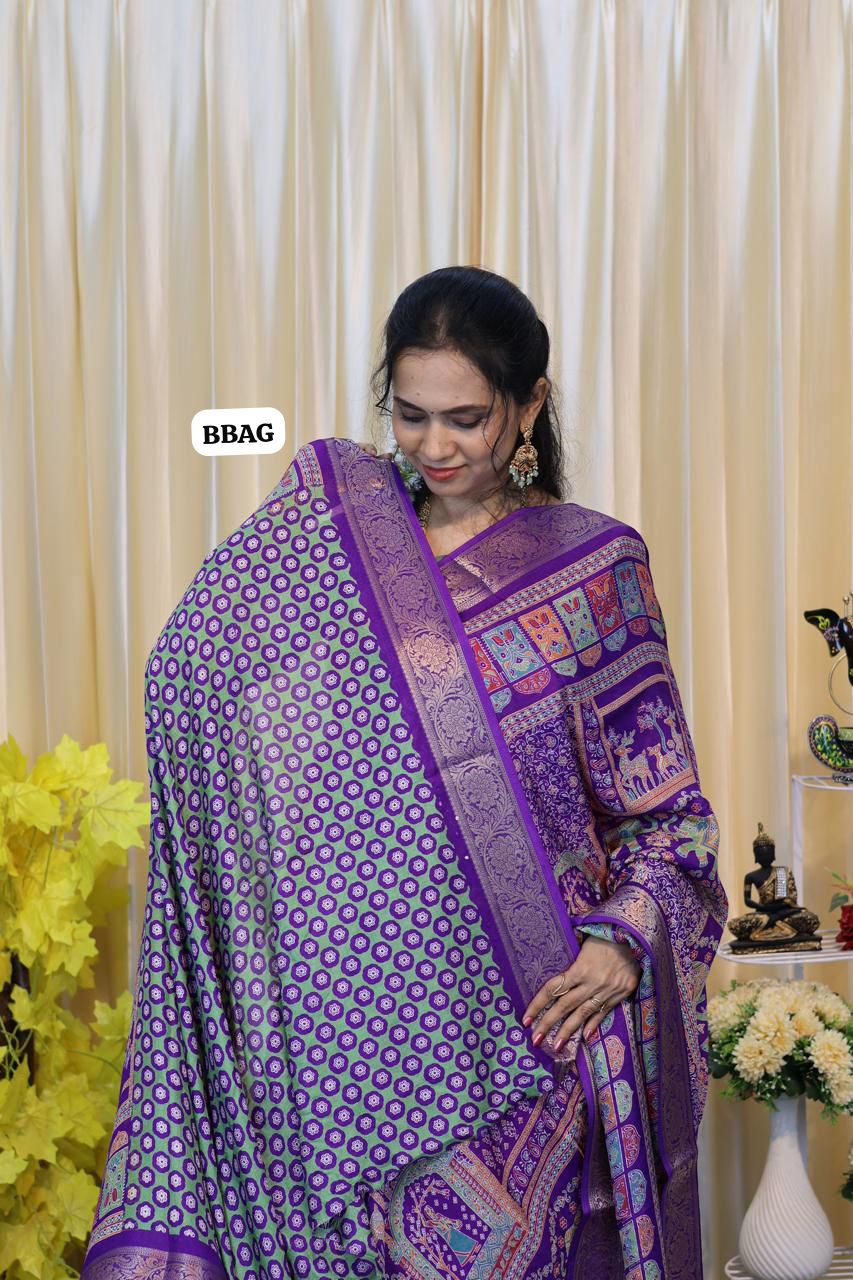 Crushed crepe silk saree 😍😎