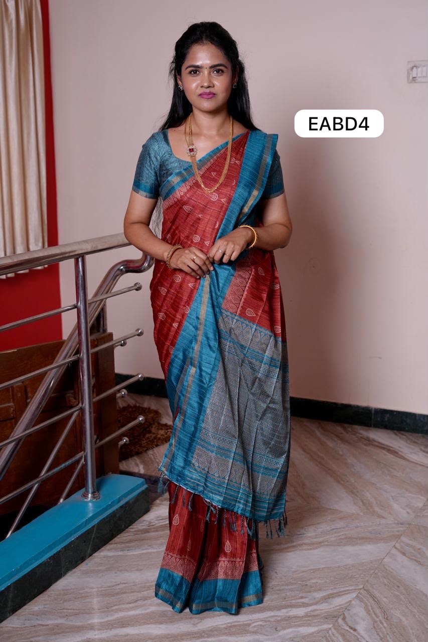 Tussar silk saree🥰😎