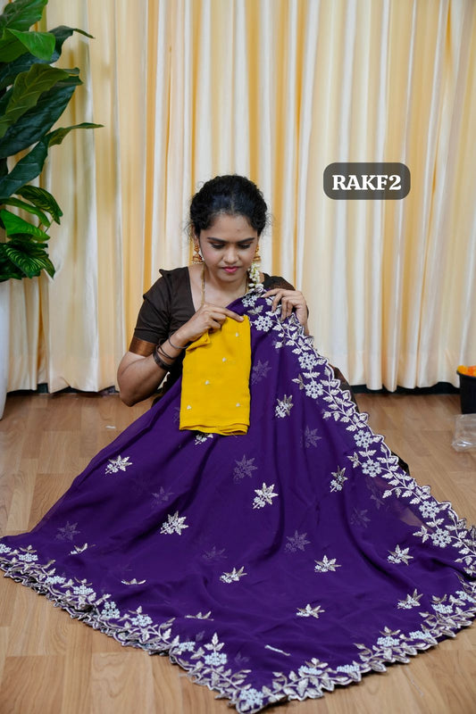 Designer Georgette saree🥰