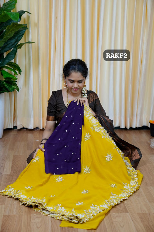 Designer georgette saree🥰😎