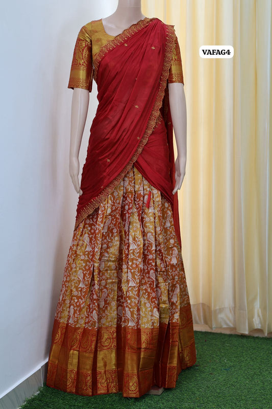Kanchi semi silk Lehanga🥳