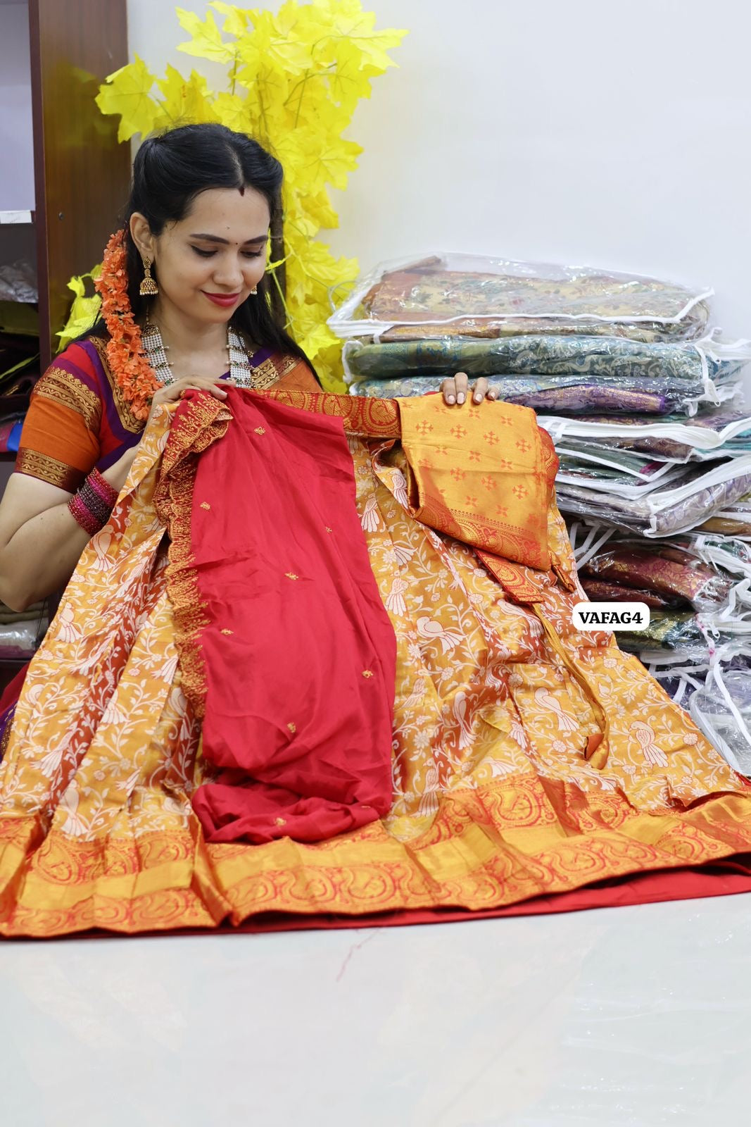 Kanchi semi silk Lehanga🥳