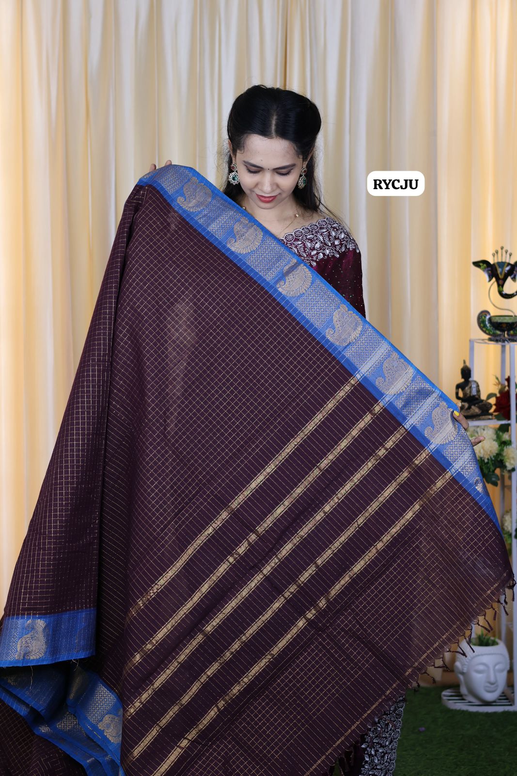 Sungudi cotton saree with blouse 🥳✅