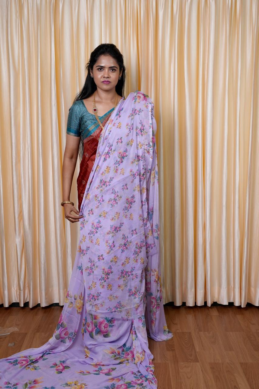 Premium georgette saree🥰📚