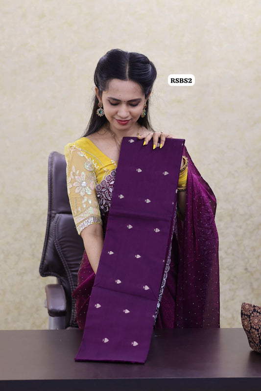 Raw silk fabric top stitched 🥳