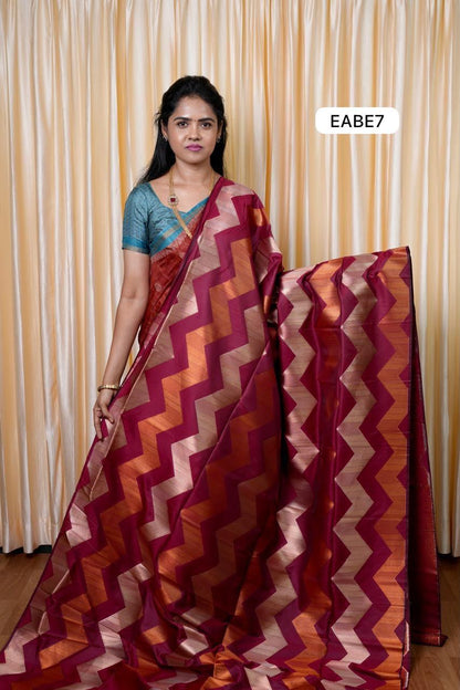 Kanchi semi silk saree🥰😎📚