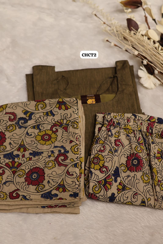 Unstiched Cotton salwar set.(Top 2.5 mtr, Bottom 2.5 mtr)😍😎