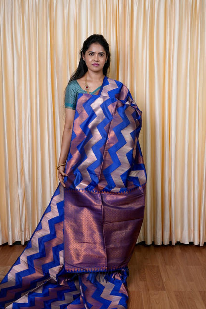 Kanchi semi silk saree🥰😎📚