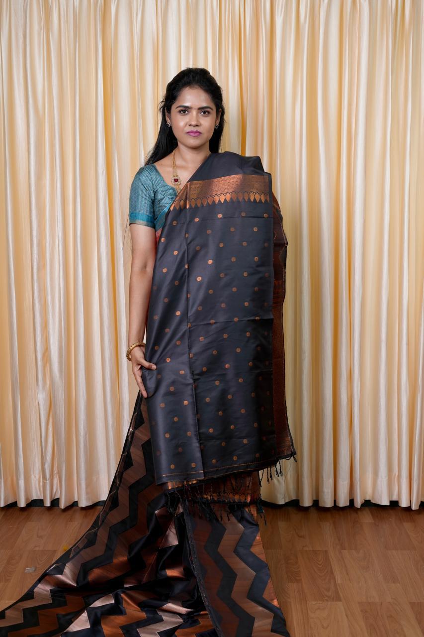 Kanchi semi silk saree🥰📚