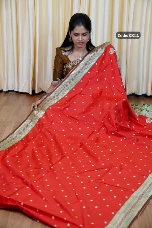 Semi silk saree with Butta’s concept 🥰🥳