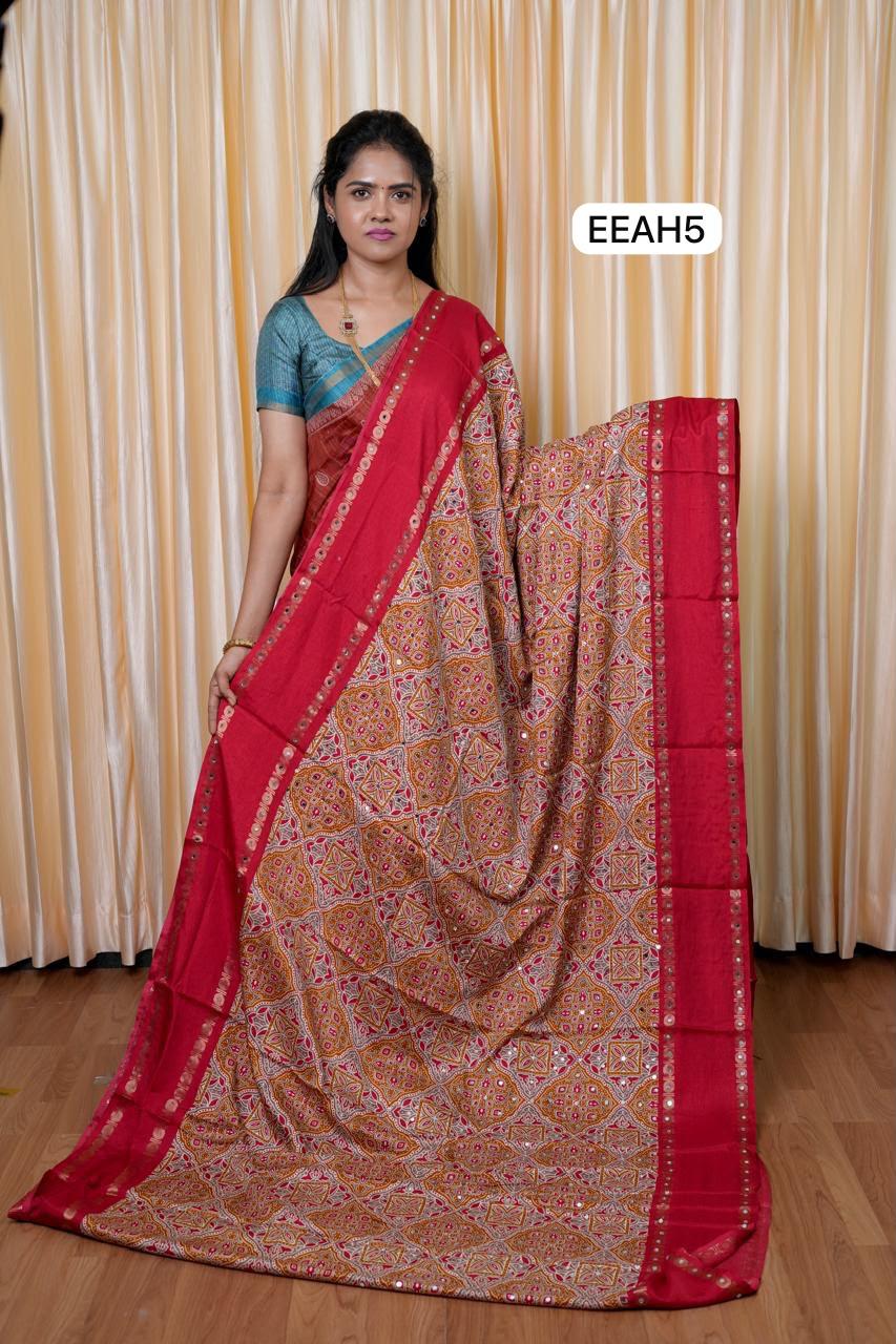 Tussar silk saree🥳🌈