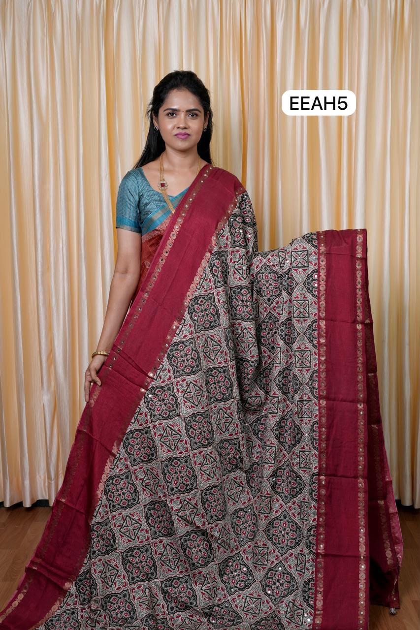 Tussar silk saree🥳🌈