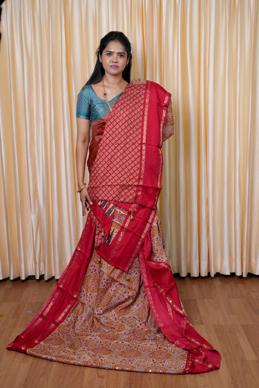 Tussar silk saree🥳🌈