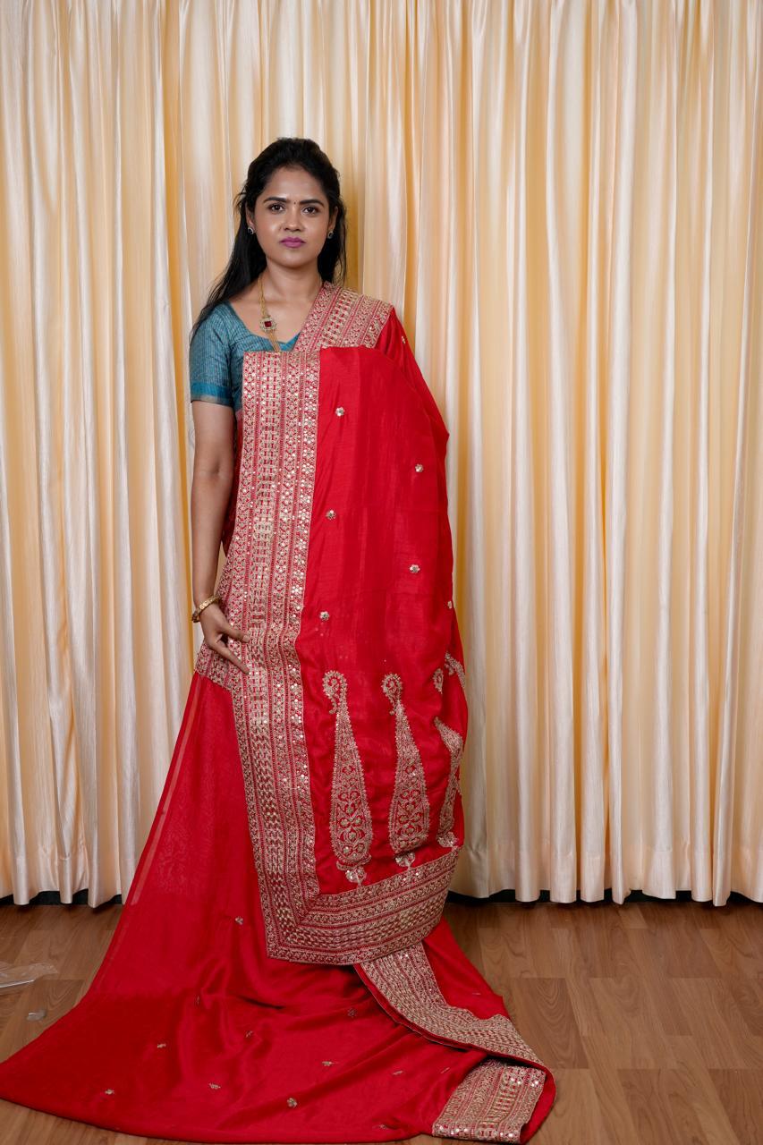 Vichitra silk saree🥳