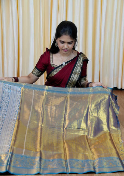 Kanchipuram inspired Semi silk saree🥳