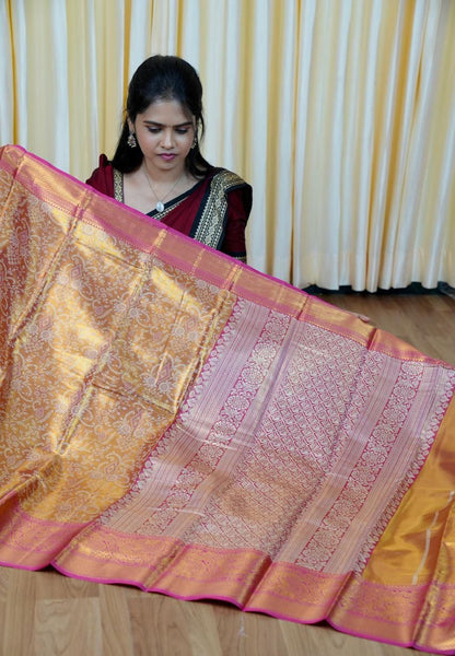 Kanchipuram inspired semi silk saree🥳