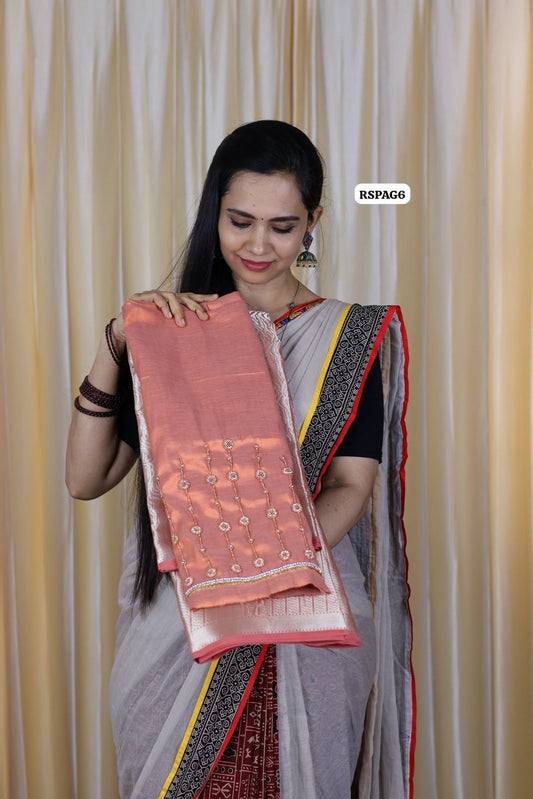 Saipallavi saree with. Aari work blouse unstitched 😍🥳