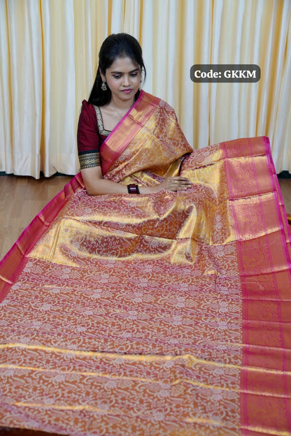 Kanchipuram inspired semi silk saree🥳