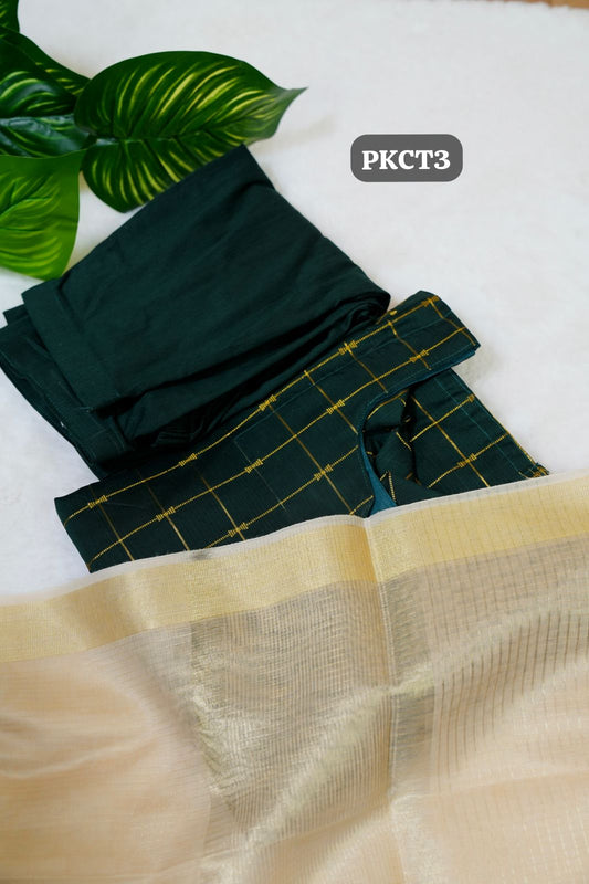 Raw silk Salwar with Gold Zari🥰😎(Stitched) (3pc set)