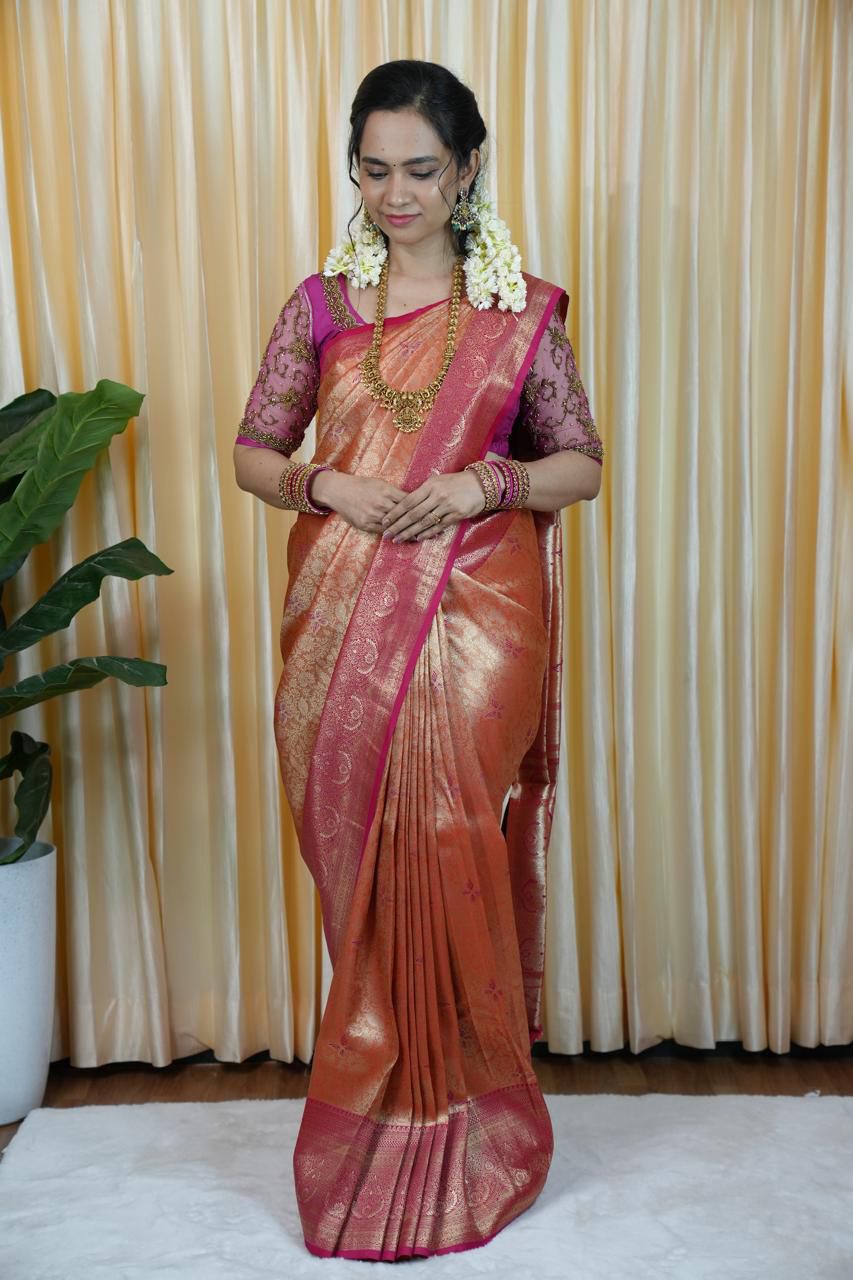 Bridal Kanchi semi silk saree🥰😎