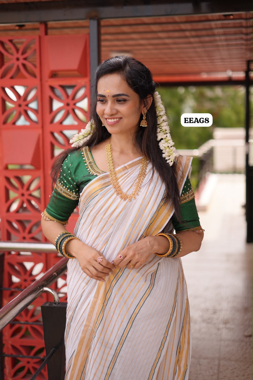 Onam special Mul cotton saree 🥳