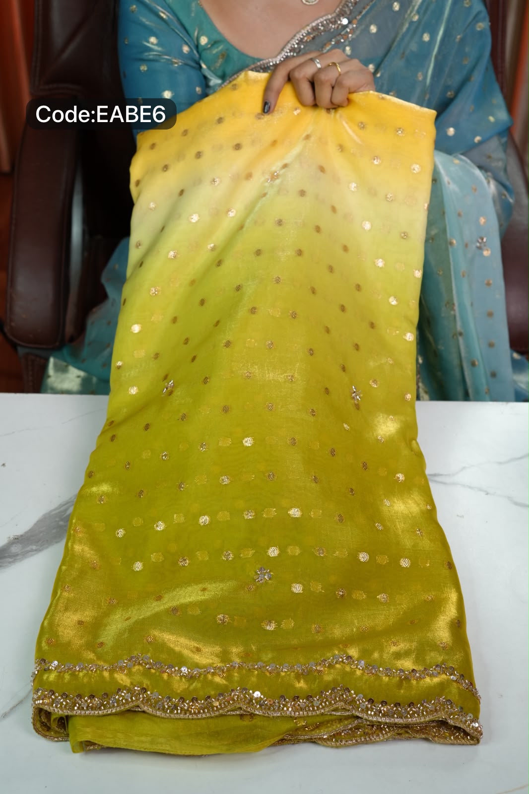 Space silk with zari work🌈🥳