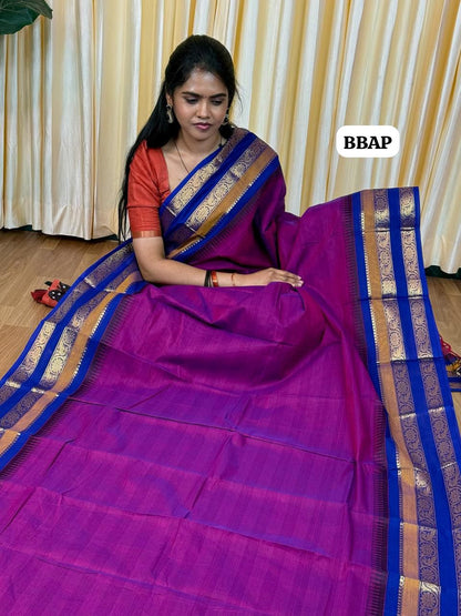 Premium Kanchi cotton saree 🥰😎⏰