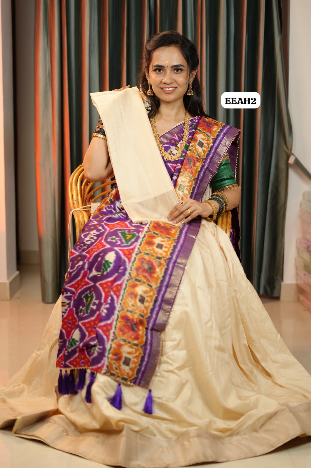 Semi Half saree skirt only stitched 😍🥳