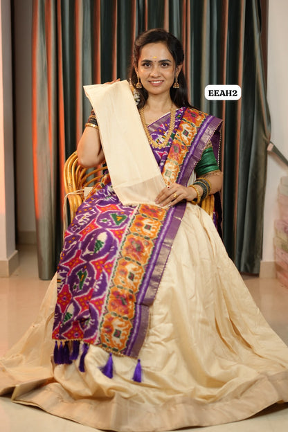 Semi Half saree skirt only stitched 😍🥳