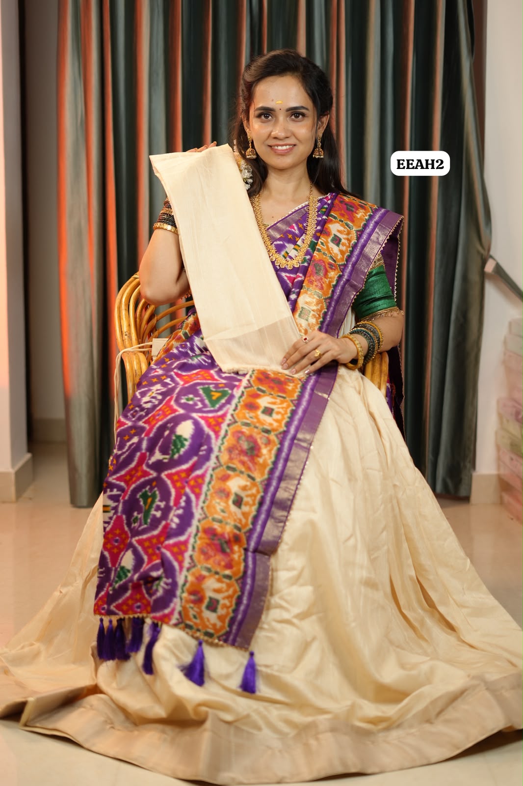 Semi Half saree skirt only stitched 😍🥳