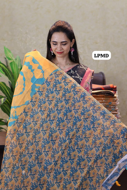 Linen cotton saree 🥳📚